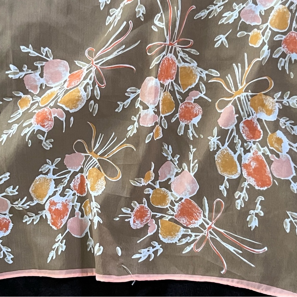 Vera Neumann Floral Bow Print Scarf
